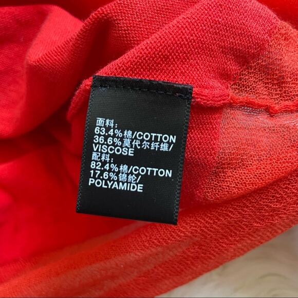 Lafayette 148 New York Cardigan Button Up Front Italian Yarn Red Orange -Medium - Picture 7 of 10